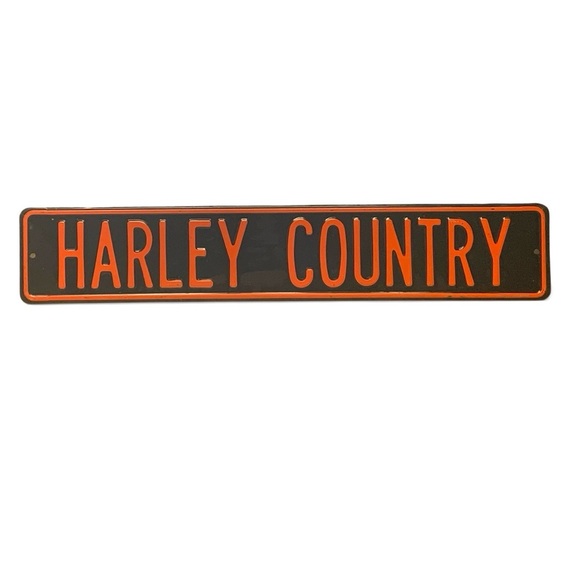 Harley Country Heavy Metal Sign Harley Davidson Biker-Core Motorcycle FIRM $